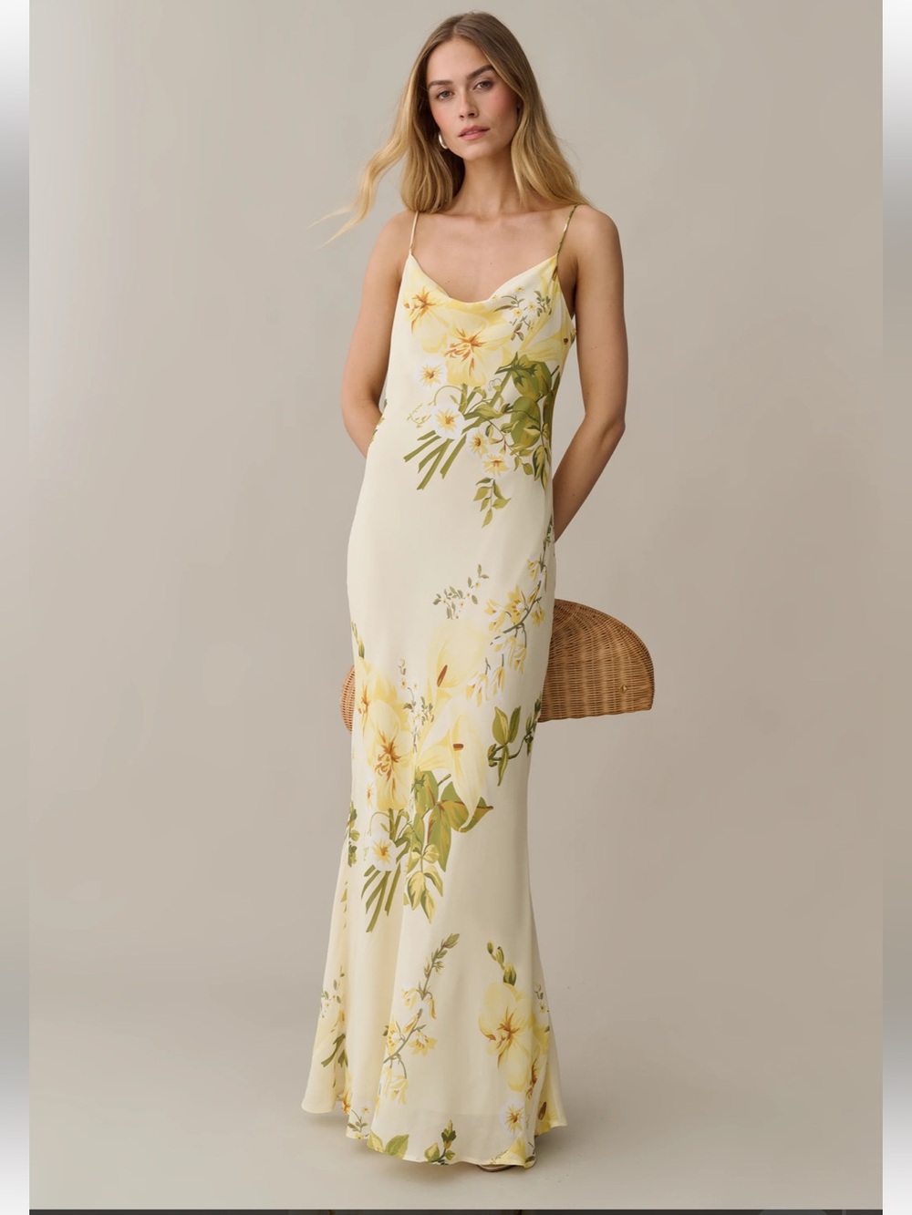 o.p.t. Euridice Sunpetal Garden Floral Maxi Slip Dress Size 0. NWT